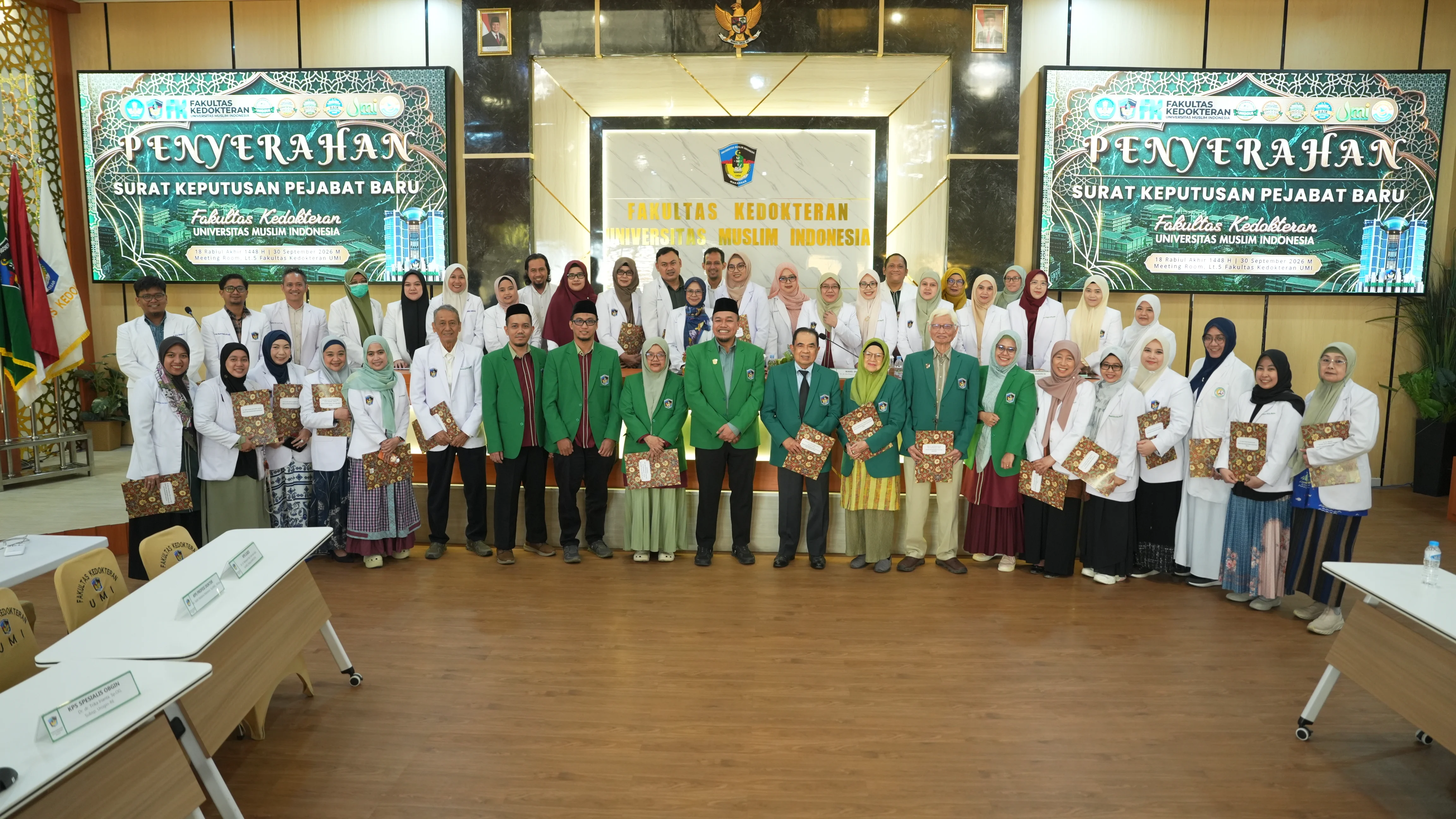 FK UMI Gelar Penyerahan SK Kepala dan Sekretaris Departemen Periode 2026–2030