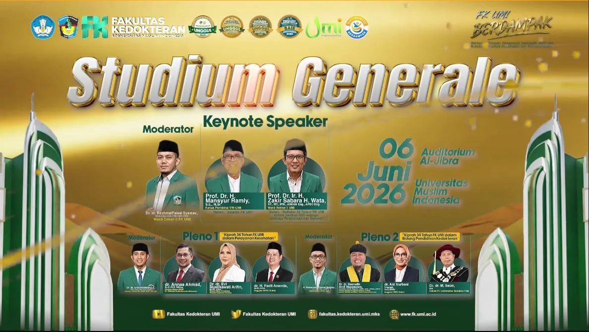 Studium Generale Milad ke-34 FK UMI Hadirkan Kelas Inspirasi Alumni, Ungkap Sejarah Berdiri di Tengah Moratorium