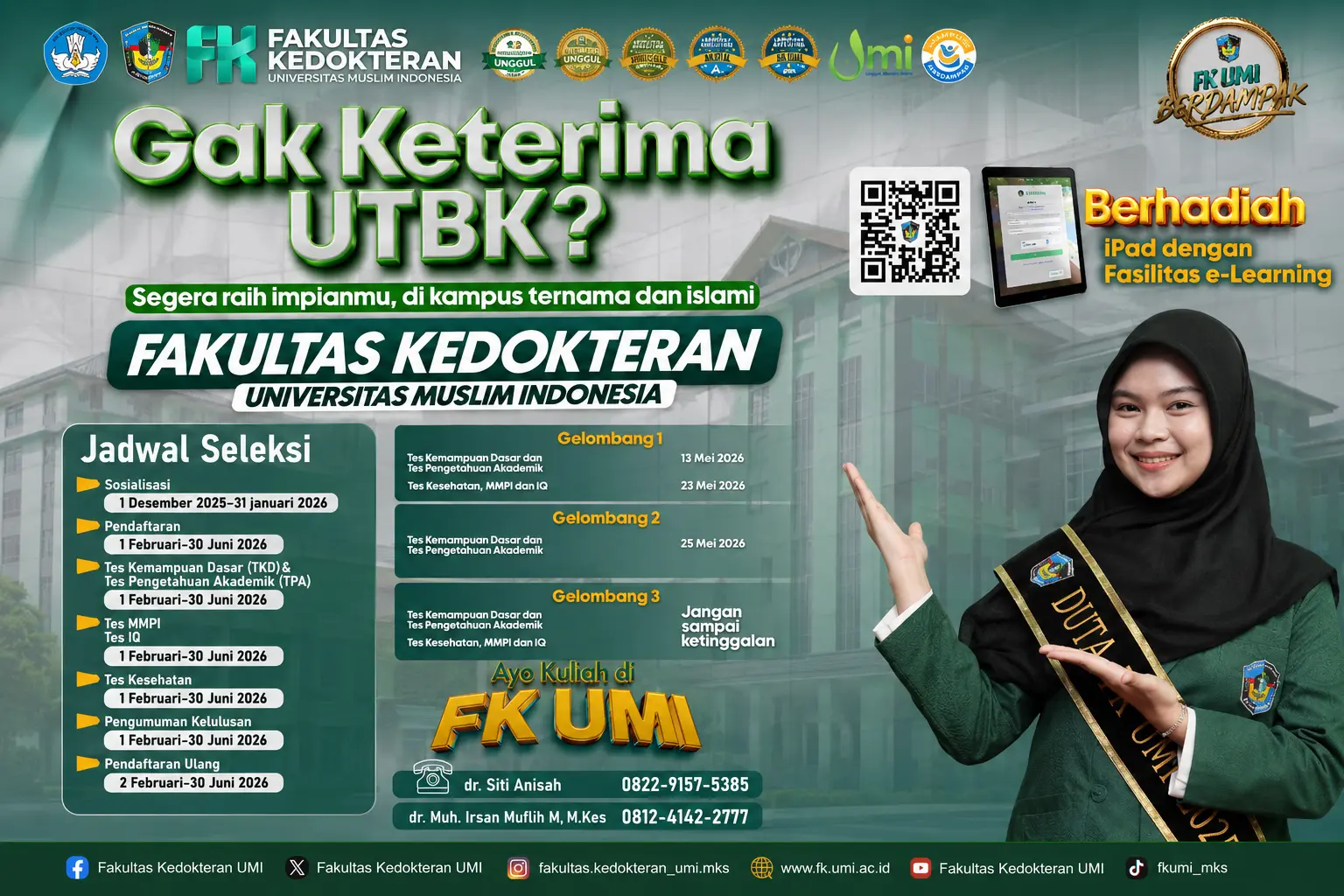 Gagal UTBK Bukan Akhir, FK UMI Buka Kesempatan Raih Cita-Cita Menjadi Dokter