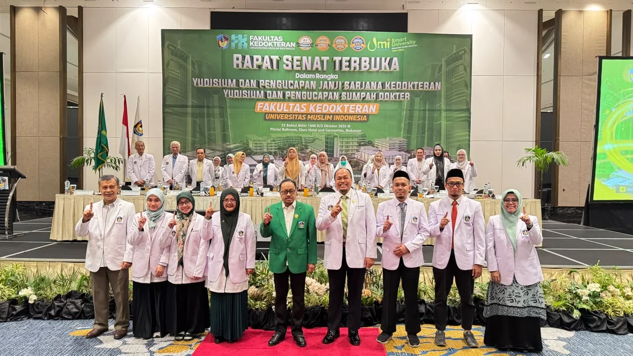 FK UMI Gelar Rapat Senat Terbuka, Yudisium dan Pengucapan Janji Sarjana Kedokteran serta Sumpah Dokter